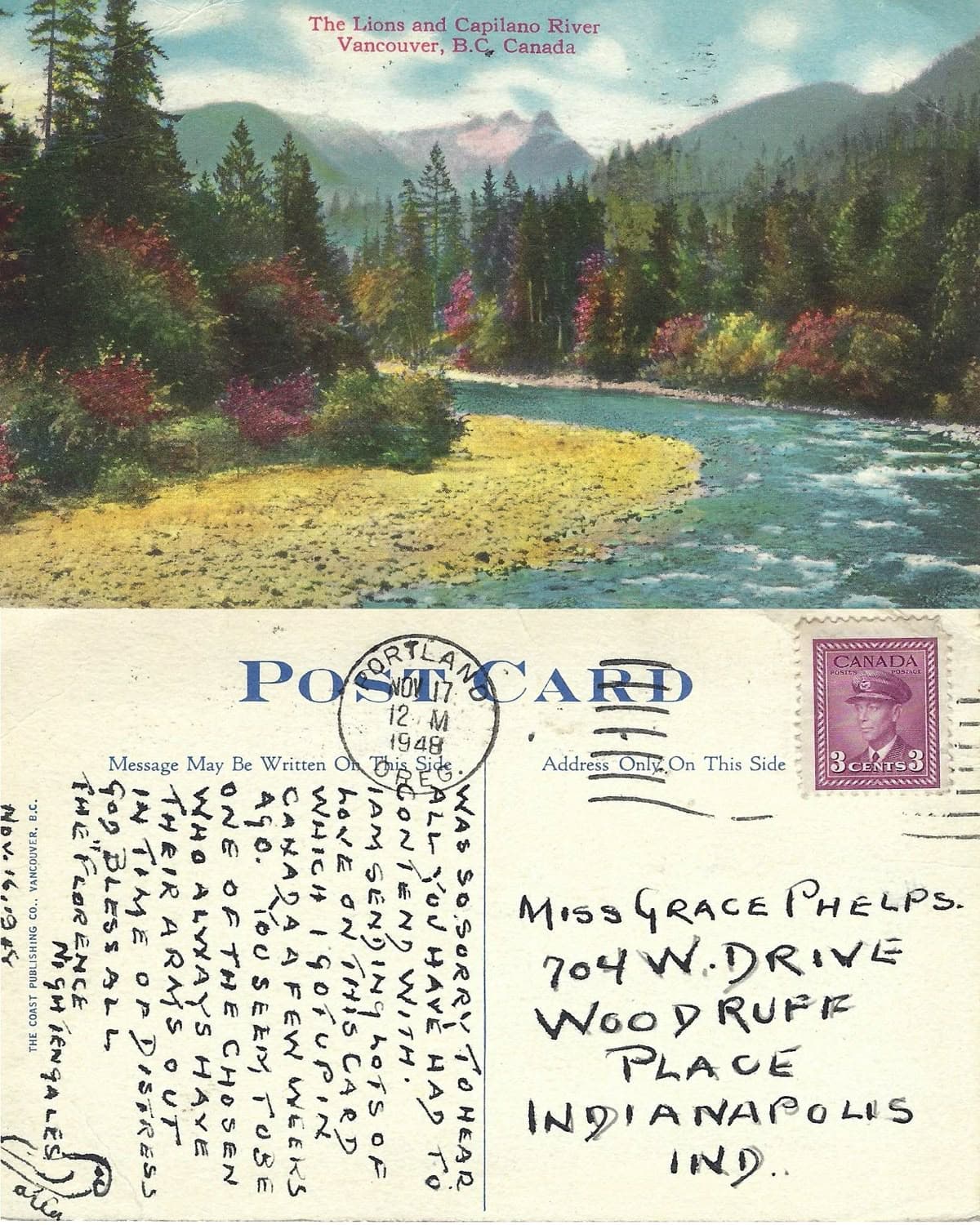 Das Vermächtnis der Rosen - Vintage Postkarte